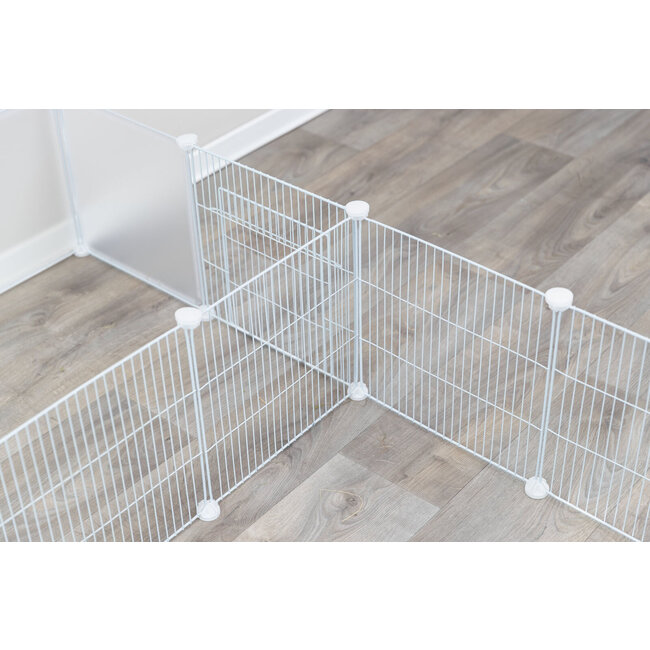 Trixie 4 Uitbreidingselementen voor #62460 - Panelen voor knaagdierverblijven - 35 × 35 cm, wit