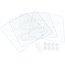 Trixie 4 uitbreidingselementen voor #62460 35 × 35 cm, wit