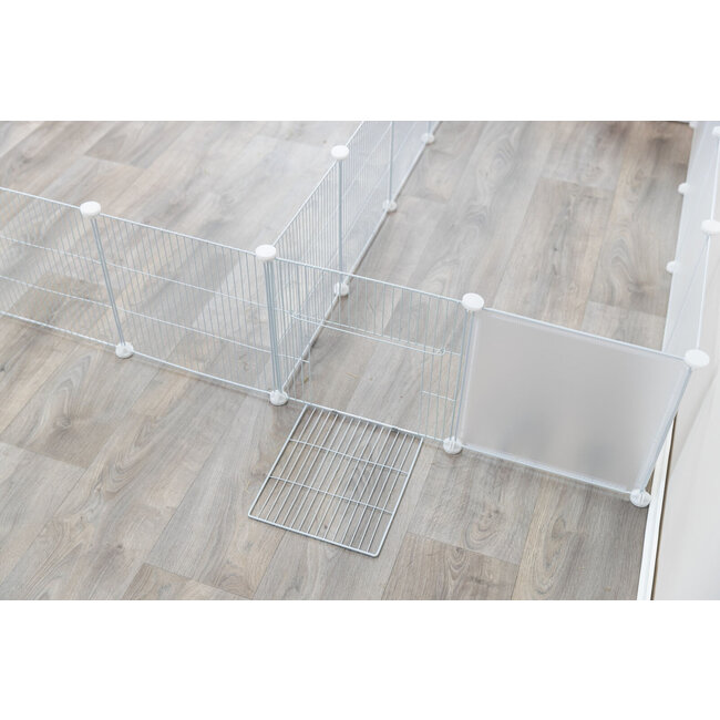 Trixie 4 Uitbreidingselementen voor #62460 - Panelen voor knaagdierverblijven - 35 × 35 cm, wit