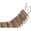 Flexible suspension bridge to hang in the enclosure - Bridge for rodents - 61 x 8 cm - Bark wood