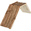 Ramp for easy exit from the enclosure - Bridge for rabbits and guinea pigs - 63 × 18 × 15 cm - Bark wood