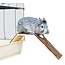 Ramp for easy exit from the enclosure - Bridge for rabbits and guinea pigs - 63 × 18 × 15 cm - Bark wood