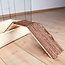 Ramp for easy exit from the enclosure - Bridge for rabbits and guinea pigs - 63 × 18 × 15 cm - Bark wood