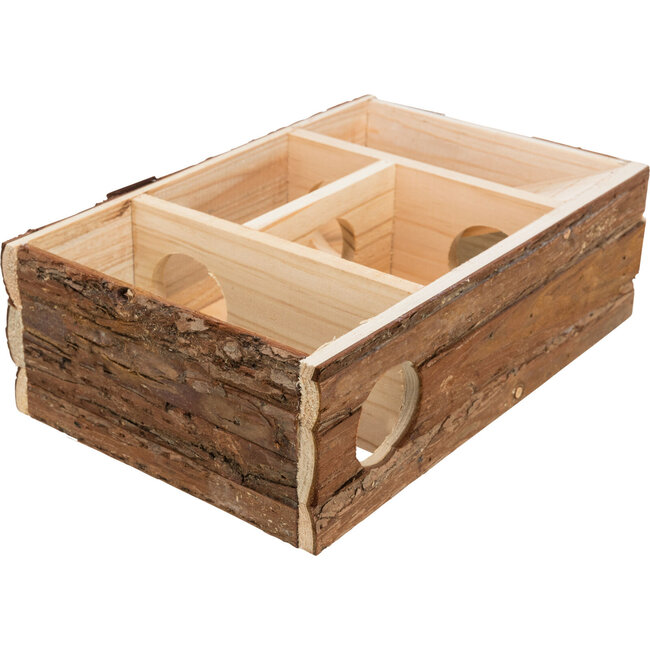 Labyrinth House made of Bark Wood 35 × 11 × 25 cm