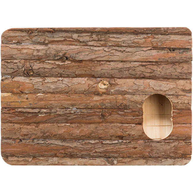 Toy maze - Labyrinth house for rodents - 35 × 11 × 25 cm - Bark wood