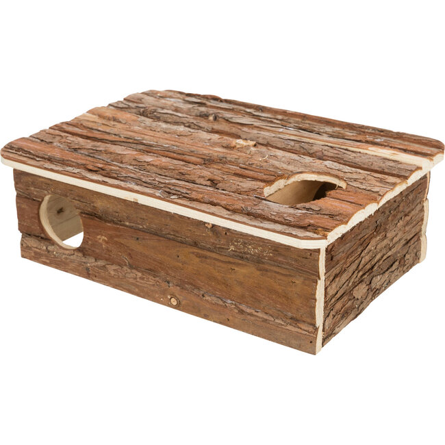 Speelgoed doolhof  - Labyrinthuis voor knaagdieren - 35 × 11 × 25 cm - Schorshout