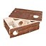Toy maze - Labyrinth house for rodents - 35 × 11 × 25 cm - Bark wood