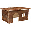 Log Cabin Jerrik - Rabbit Hutch - 50 × 25 × 33 cm - Bark Wood