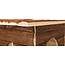 Log Cabin Jerrik - Rabbit Hutch - 50 × 25 × 33 cm - Bark Wood