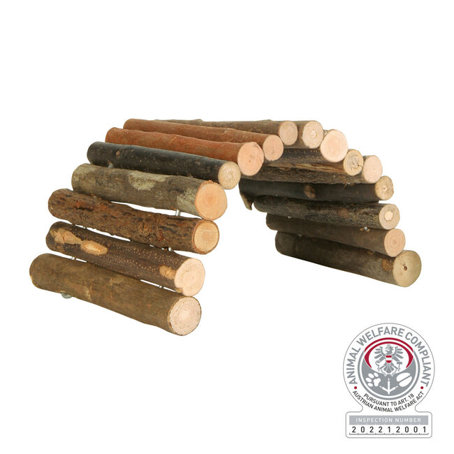 Flexible bridge - Rodent house - 22 × 10 cm - Wood