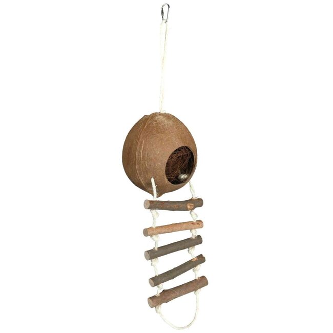 Coconut House with Rope Ladder ø 13 × 56 cm