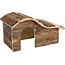 Hanna House - Small house for golden hamsters, gerbils and rats - 26 × 16 × 15 cm - Bark wood