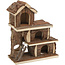 Tammo Playhouse for dwarf hamsters, mice and gerbils - Three-storey house - 25 × 30 × 12 cm - Bark wood