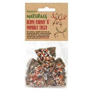 Naturals Naturals Kerstboom snacks  6st met bes, wortel &  Kokos