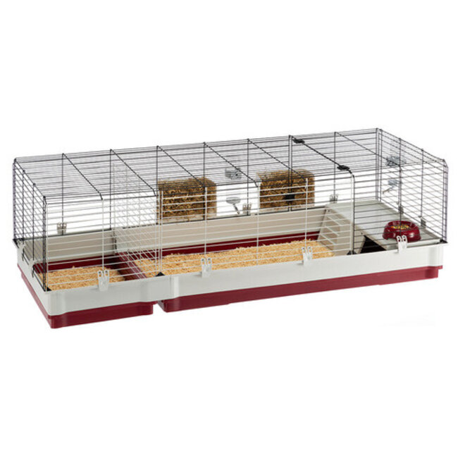 Rabbit Cage Krolik 160 Gray Red 162 x 60 x 50 cm