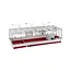 Rabbit Cage Krolik 160 Gray Red 162 x 60 x 50 cm