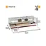 Rabbit Cage Krolik 160 Gray Red 162 x 60 x 50 cm