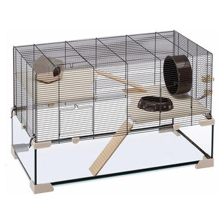 Ferplast Rodent cage with glass bottom tray 78.5 x 45.5 x 52.5 cm