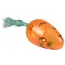 Carrot rattle with bell - 4 cm