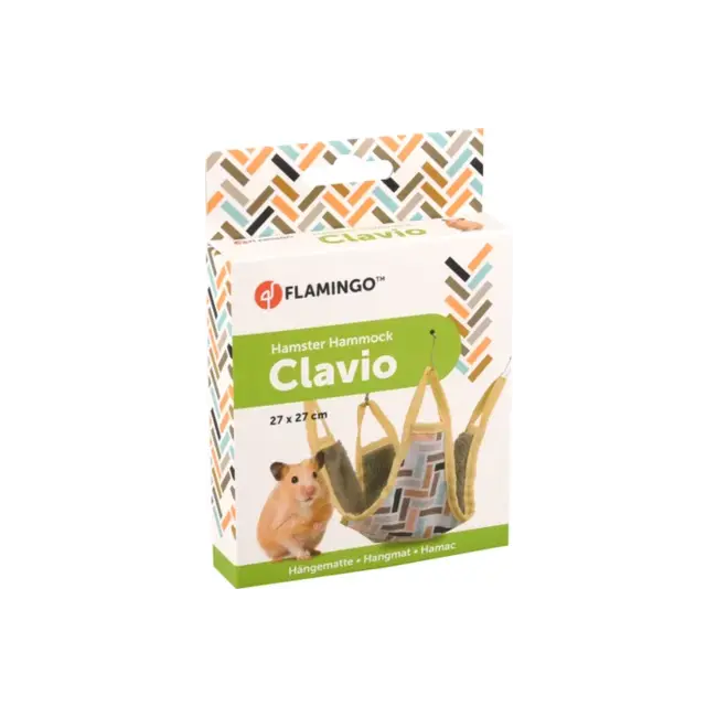Clavio hangmat - Hangmat voor knaagdieren - 27 x 27 x 2 cm - Multi-Color