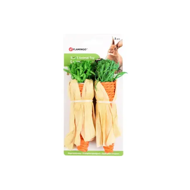 Speelgoed wortel Legou oranje geel 13cm 2st