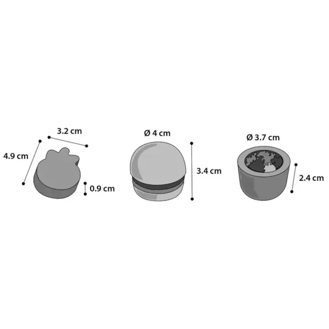 Toy Bernie Strawberry Hamburger Jar Multicolored