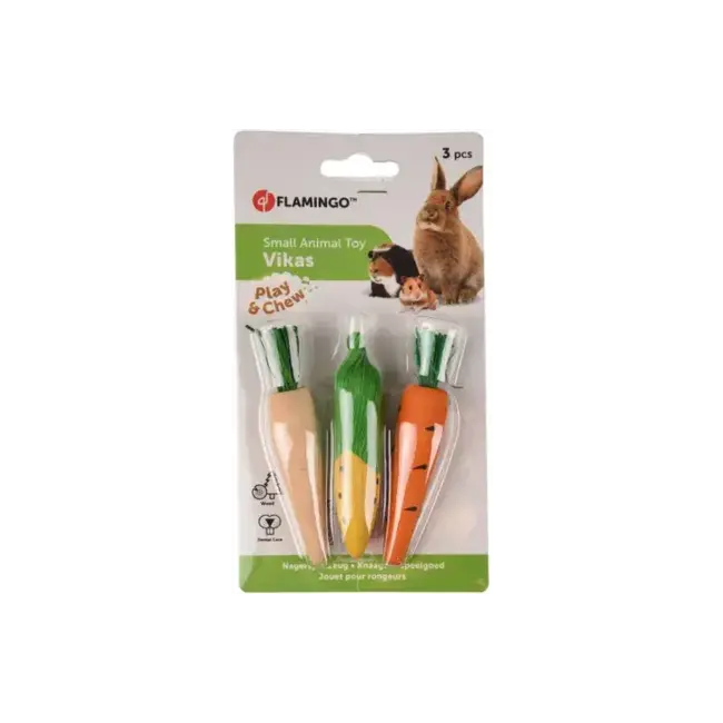 Speelgoed Vikas wortel mais 3st 10cm