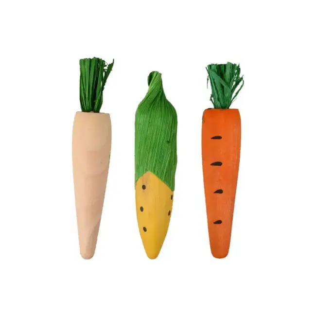 Toy Vikas Carrot and Corn Set of 3, 10cm