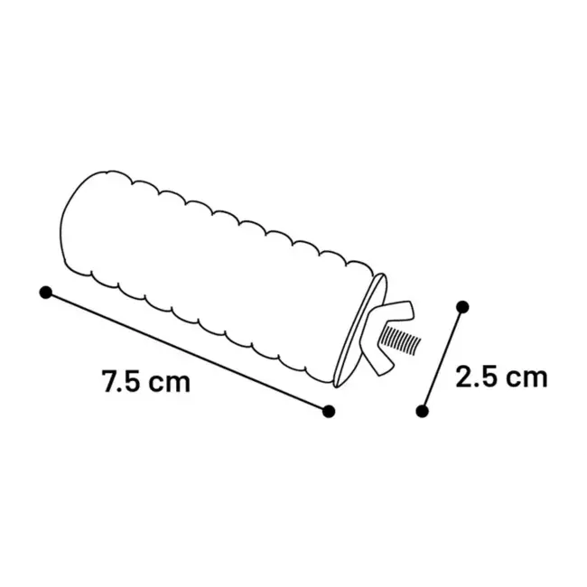 Chew Wood Corn Beige 7.5 x 2.5cm