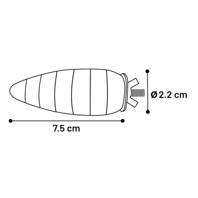 Gnawing wood root Caro 7.5 x 2 cm