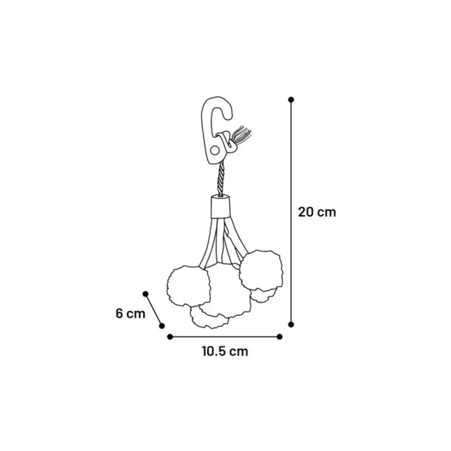 Speelgoed hanger Crups 20cm