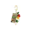 Flamingo Speelgoed Hanger Jao - Knabbelbare hanger van loofah, sisal en hout voor knaagdieren - 22 cm