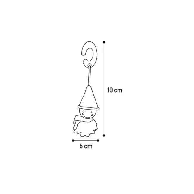Speelgoed hanger Vadim 19cm