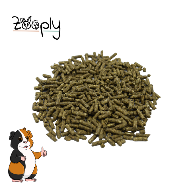 Zooply Guinea Pig Food - High quality guinea pig food with vitamin C - Packaged in a bucket - 10 kg