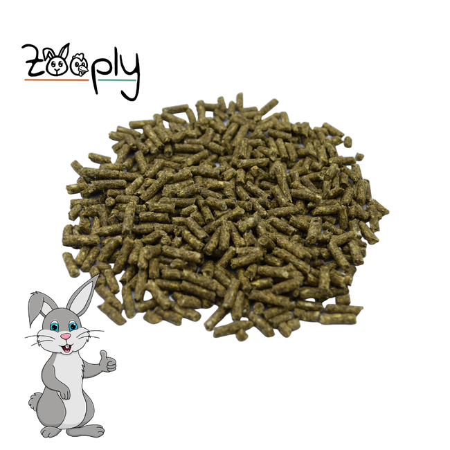 Zooply Rabbit Feed - High quality rabbit feed - Packed in a bucket - 3 kg