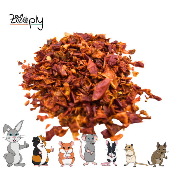 Zooply Paprika - Dried vegetables for rabbits and rodents - Healthy snack