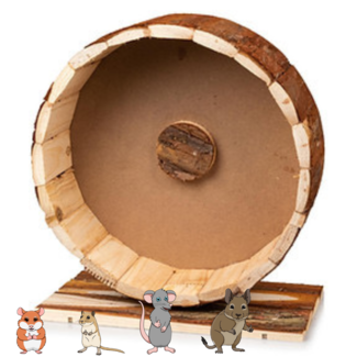 Giga Mouse Bark wood running wheel ø 29 cm