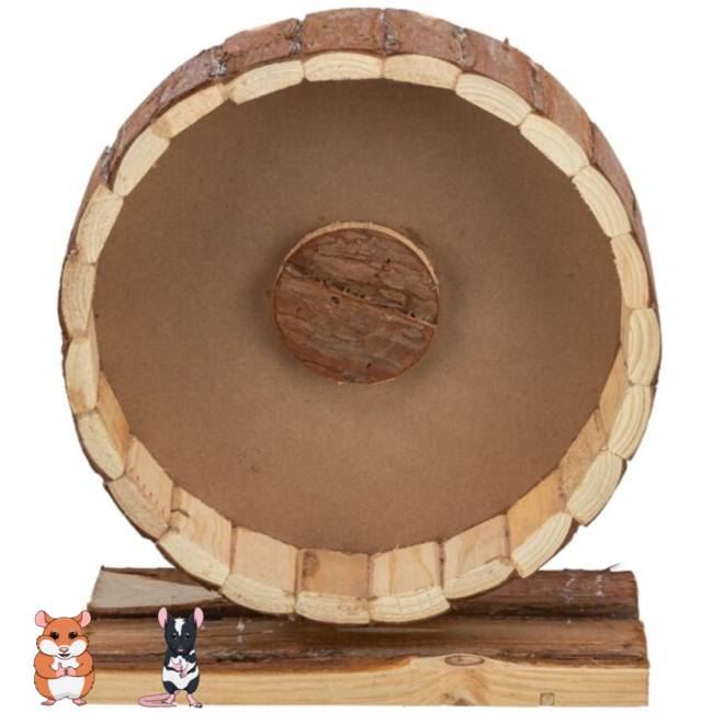 Bark Wood Wagon Wheel M 20 cm