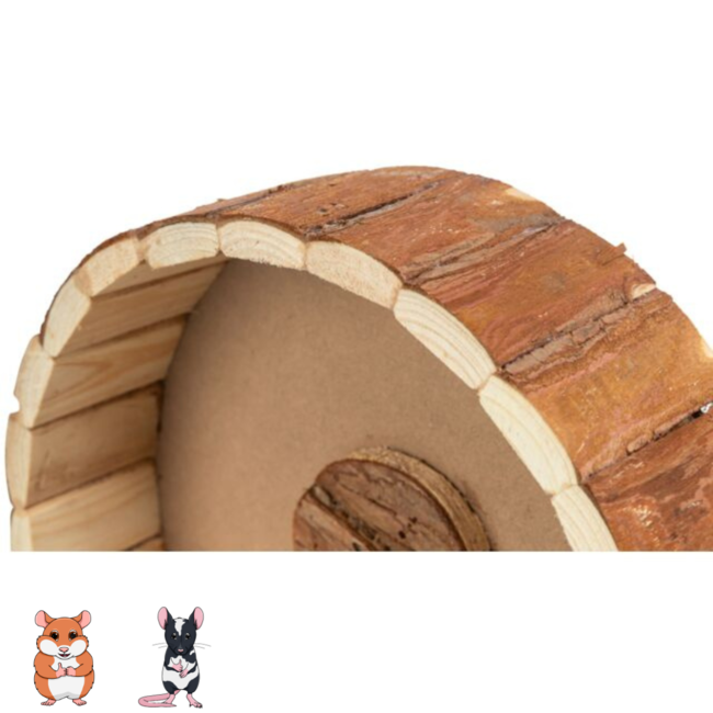 Bark Wood Wagon Wheel M 20 cm
