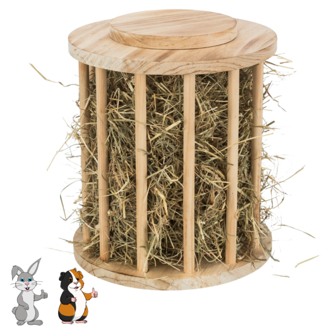 Hay roll with lid ø 15 × 19 cm