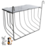 Hanging hay rack - Metal hay rack for rabbits and guinea pigs - 25 × 18 × 12 cm - Black