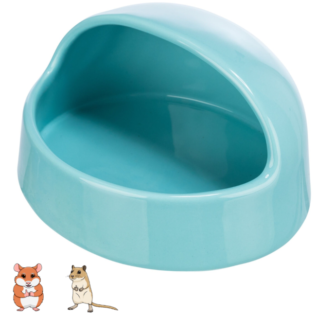 Zandbad voor hamsters en gerbils - Keramiek - 16 × 8 × 14 cm - Turquoise