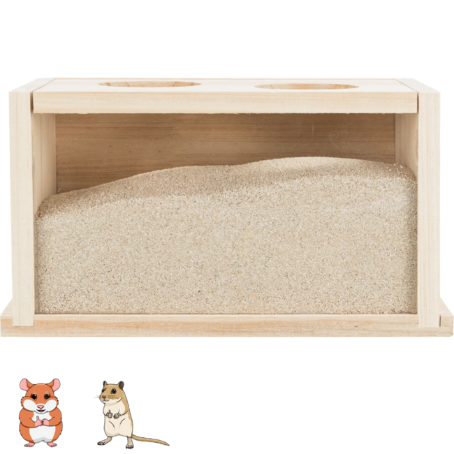 Sand Bath with Two Entrances 22 × 12 × 12 cm
