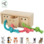 Snack cube - enrichment toy for rabbits and rodents - 15 × 5.5 × 6 cm - wood