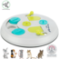 Flip board - Enrichment game for rabbits and rodents - ø 23 cm - Grey