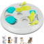 Flip board - Enrichment game for rabbits and rodents - ø 23 cm - Grey