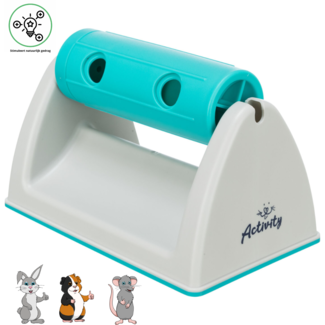 Trixie Snack roll with holder 19 × 12 × 11 cm, gray/turquoise