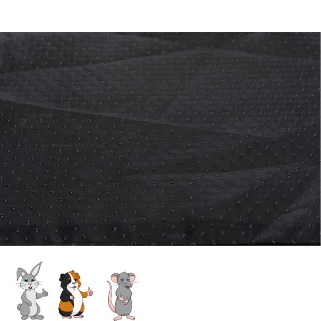 Snuffelmat - Verrijkingspeelgoed voor konijnen en knaagdieren - 27 × 20 cm - Grijs / Groen