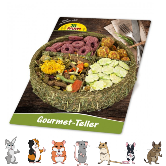 JR Farm Gourmet board - Snack for rabbits and rodents - 100 grams