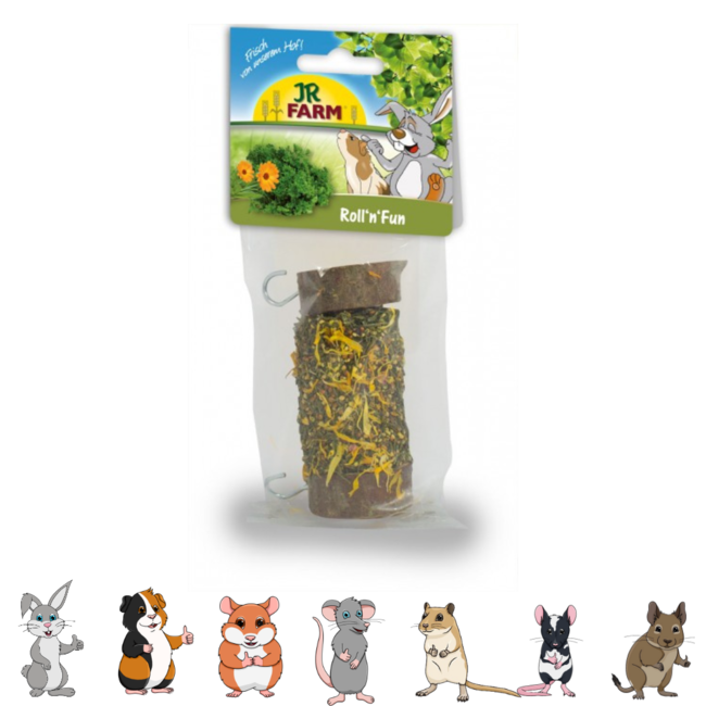 JR Farm Roll n Fun - Snack for rabbits and rodents - 120 grams